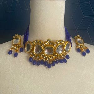 Limited time only. Indian bridal jewelry. Necklace with earrings.